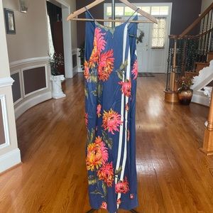 ZARA blue midi dress size XS